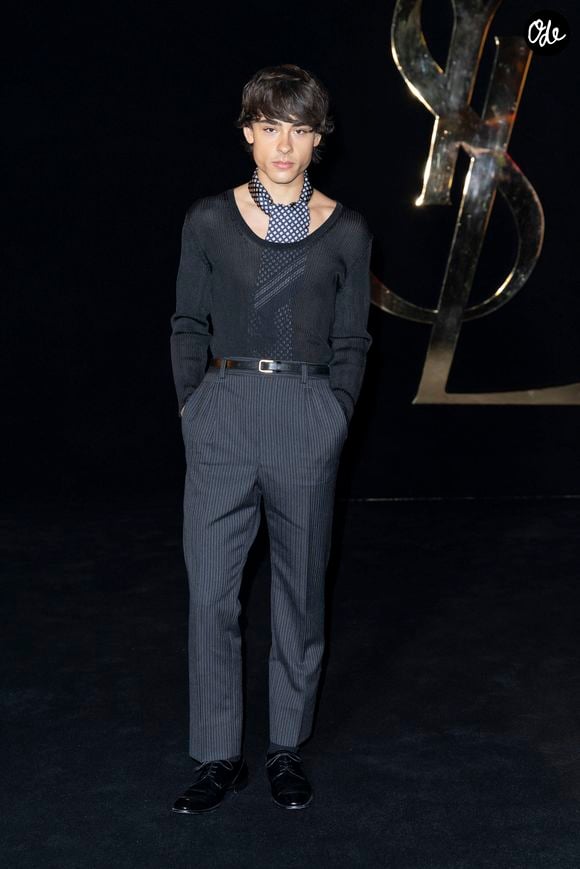 Jacob Whiteduck-Lavoie - Photocall du défilé Saint Laurent Collection Femme Prêt-à-Porter Printemps/Eté 2027 lors de la Fashion Week de Paris (PFW) à la Fontaine du Trocadéro, à Paris, France, le 29 septembre 2026. © Olivier Borde/Bestimage