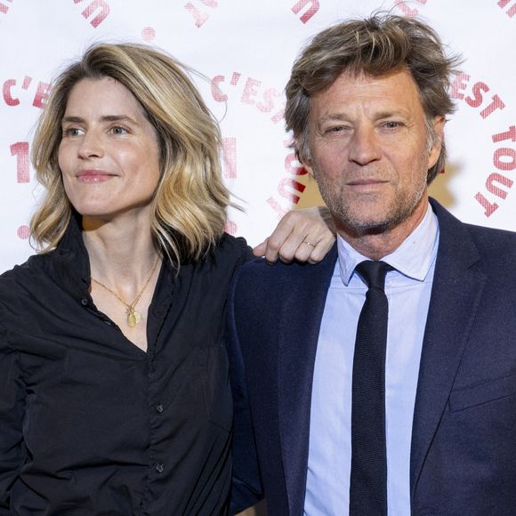 Alice Taglioni, Laurent Delahousse au photocall des invités au dîner de gala de l'association "Un rien c'est tout" au musée de l'armée aux Invalides à Paris le 7 mars 2024. © Cyril Moreau / Bestimage