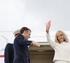 Cette dernière s'est toujours montrée présente dans les bons et les mauvais moments 
Cérémonie de départ du Président de la République française Emmanuel Macron et sa femme la Première Dame Brigitte Macron en présence de Aziz Akhannouch, chef du gouvernement du Maroc à l'aéroport de Salé au nord de Rabat le 30 octobre 2024. © Dominique Jacovides/Bestimage