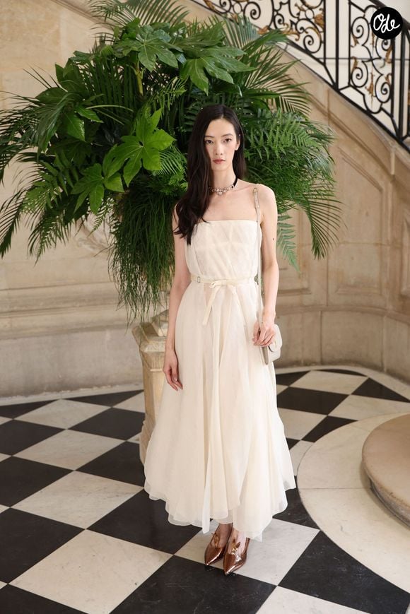 Cici Xiang Yejing au photocall du défilé de mode DIOR Collection Haute Couture Automne/Hiver 2026-2027 lors de la Fashion Week de Paris (PFW) au musée Rodin, à Paris, France, le 6 juillet 2026. © Denis Guignebourg/Bestimage