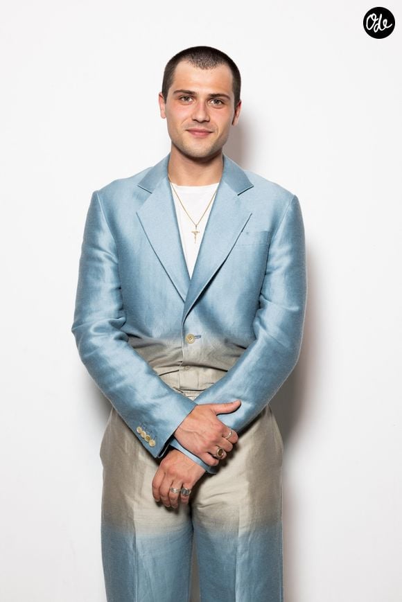 Baptiste Masseline lui donnera la réplique.
Baptiste Masseline - People au défilé de mode Hommes printemps-été 2025 "Taakk" lors de la fashion week de Paris. Le 23 juin 2024 © Jeremy Melloul / Bestimage