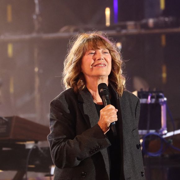 Exclusif - Jane Birkin sur scène lors du Festival des Festivals au parc de saint-Cloud le 26 août 2020. Un spectacle diffusé en live sur France 2. (Agence / Bestimage)