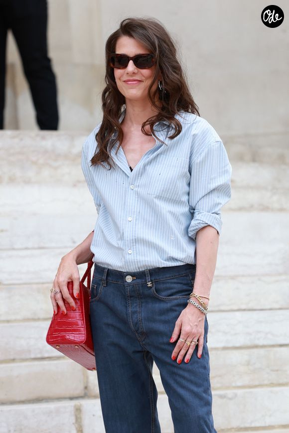 Charlotte Casiraghi au défilé Chanel "Collection Haute Couture Automne/Hiver 2026-2027" lors de la Fashion Week de Paris, le 7 juillet 2026

© Florian Lavielle / Bestimage