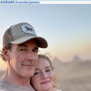 James Van Der Beek avec sa femme Kimberly Brook à Los Angeles, aux États‑Unis, en 2024. 
Crédit : Backgrid UK/ Bestimage