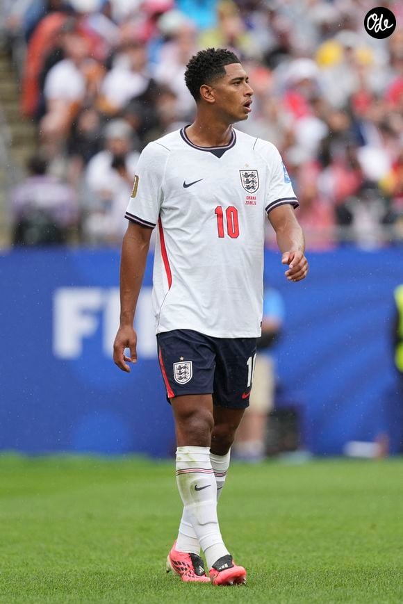 Jude Bellingham, joueur de l'équipe d'Angleterre, lors du match opposant l'Angleterre au Ghana, comptant pour la deuxième journée de la phase de groupes de la Coupe du monde 2026, au Boston Stadium, à Boston (États-Unis).

© SPP / PsnewZ / Bestimage