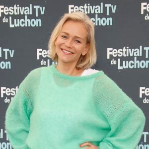 Claire Borotra pour Face à face sur France 3 - Photocall de la dernière journée de la 24ème édition du festival Tv de Luchon le 12 février 2022. © Christophe Aubert via Bestimage