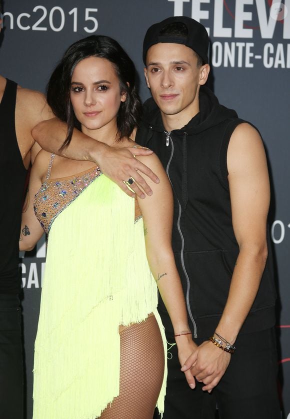 Alizée et son compagnon Grégoire Lyonnet - Spectacle "Danse avec les stars" lors du 55ème Festival de Télévision de Monte-Carlo à Monaco, le 14 juin 2015. (Denis Guignebourg / Bestimage).