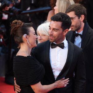 Rachel Legrain-Trapani et son mari Valentin Léonard - Montée des marches du film « L'abandon » lors du 79ème Festival International du Film de Cannes, le 13 mai 2026. © Jacovides-Moreau / Bestimage