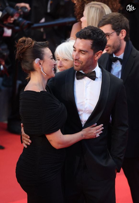 Rachel Legrain-Trapani et son mari Valentin Léonard - Montée des marches du film « L'abandon » lors du 79ème Festival International du Film de Cannes, le 13 mai 2026. © Jacovides-Moreau / Bestimage