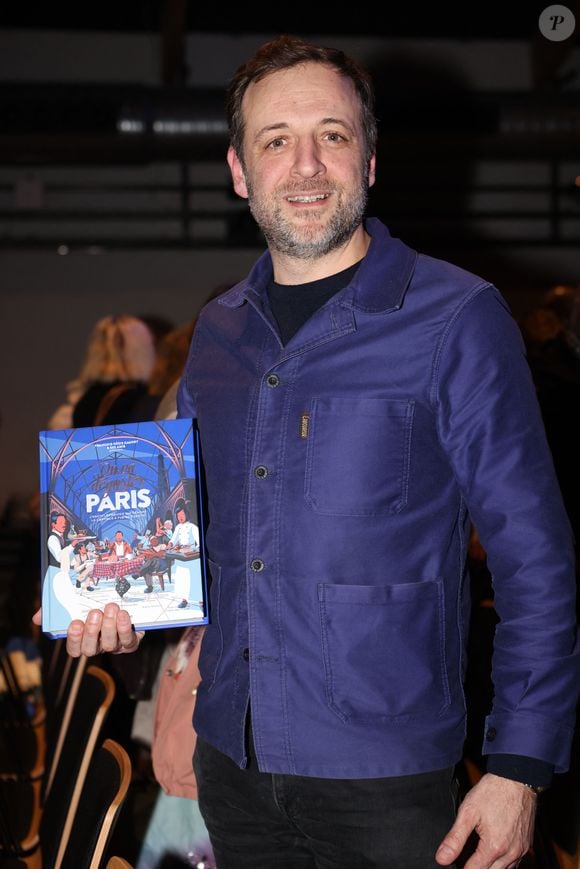 Le journaliste, auteur et critique gastronomique François-Régis Gaudry lors de la présentation de son encyclopédie "On va déguster Paris", aux Editions Marabout, à la Station Ausone-Mollat à Bordeaux. Le 18 janvier 2022
© Jean-Marc Lhomer / Bestimage