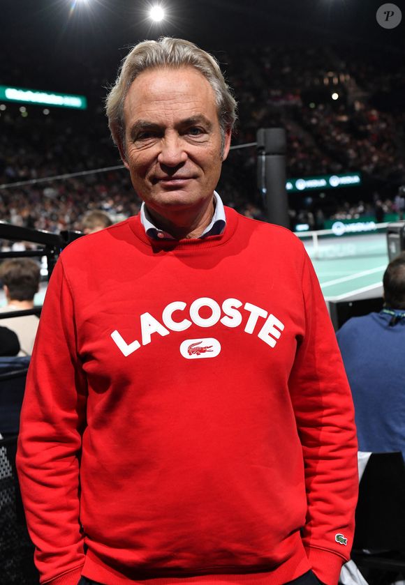 Gilles Cohen - People dans les tribunes du Rolex Paris Bercy Masters 1000 remporté par Novak Djokovic contre Grigor Dimitrov , le 4 novembre 2023. © Veeren/Bestimage