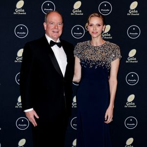 Le prince Albert II de Monaco, La princesse Charlène de Monaco lors de la soirée de gala Provale Solidarité à l'hôtel Four Seasons Hôtel, George V à Paris le 13 mars 2026. © Dominique Jacovides / Bestimage