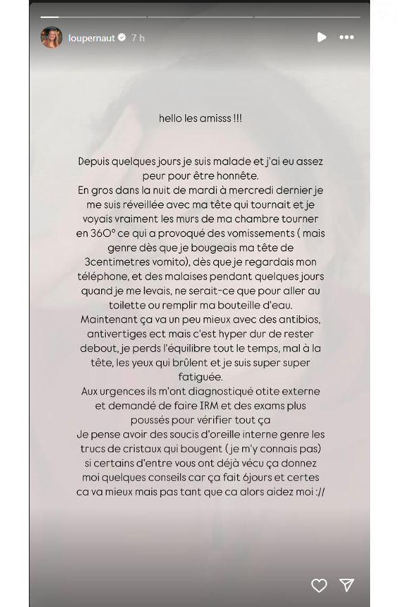 Lou Pernaut, Instagram