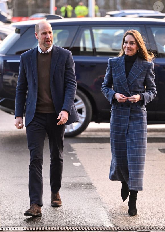 Le prince William, prince de Galles, et Catherine (Kate) Middleton, princesse de Galles, arrivent pour visiter l'Académie nationale de curling à Stirling, Royaume Uni, le 20 janvier 2026. Cover Images via ZUMA Press / Bestimage/Bestimage