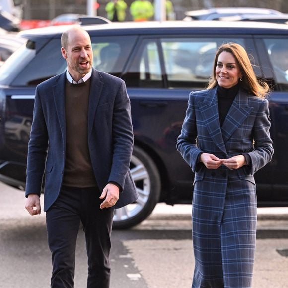 Le prince William, prince de Galles, et Catherine (Kate) Middleton, princesse de Galles, arrivent pour visiter l'Académie nationale de curling à Stirling, Royaume Uni, le 20 janvier 2026. Cover Images via ZUMA Press / Bestimage/Bestimage