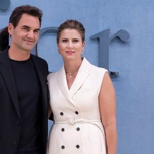 Roger Federer, Mirka Federer au photocall au défilé DIOR de la mode homme Printemps/Été 2026 dans le cadre de la Fashion Week de Paris à l'Hôtel National des Invalides, Place Vauban, à Paris, France, le 27 juin 2025. © Olivier Borde/Bestimage