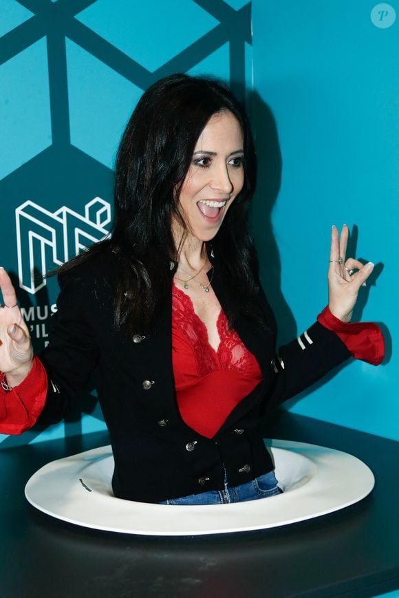 Fabienne Carat - Soirée "Silent museum party" au musée de l'illusion à Paris,, le- 13 mars 2025. © Christophe Clovis / Bestimage