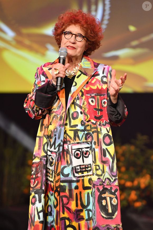 Andréa Ferreol, qui a reçu un award pour sa carrière, durant la soirée de remise des prix de la 16e édition du Monte-Carlo Film Festival de la Comédie au Grimaldi Forum, à Monaco le 9 mars 2019. © Bruno Bebert/Bestimage