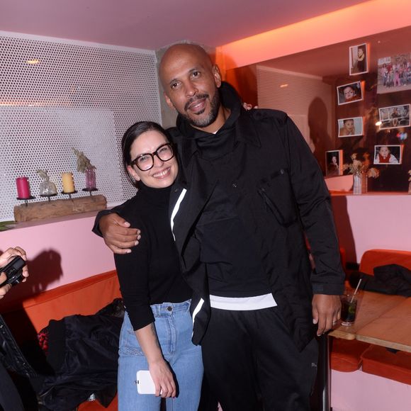 Exclusif - Lucie Bernardoni et Joël Bouraïma - Ahcène (ex-candidat de la star Academy 2022) lors de sa release party au Break à Paris le 2 novembre 2023.

© Rachid Bellak / Bestimage