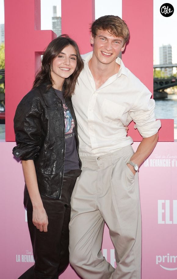 Vittoria de Savoie (fille d’Emmanuel-Philibert et de Clotilde Courau) et Lucas Barski - Photocall Prime Video "Elle" Summer Party au Noti Club à Paris le 6 juillet 2026. © Coadic Guirec/Bestimage