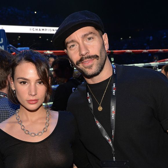 Jade Leboeuf ( fille de Franck Leboeuf) et son compagnon Stéphane Rodrigues lors du gala de boxe Univent à l'AccorHotels Arena de Paris pour le championnat du monde WBA le 15 novembre 2019.

© Veeren / Bestimage