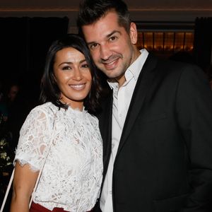 Karima Charni retrouve son collègue de la Star Academy 4 Mathieu Johann - Soirée de lancement du livre "Toujours y croire" de Miss France et Miss Univers 2016 I.Mittenaere à l'hôtel Vernet à Paris, France, le 6 novembre 2018. © CVS/Bestimage