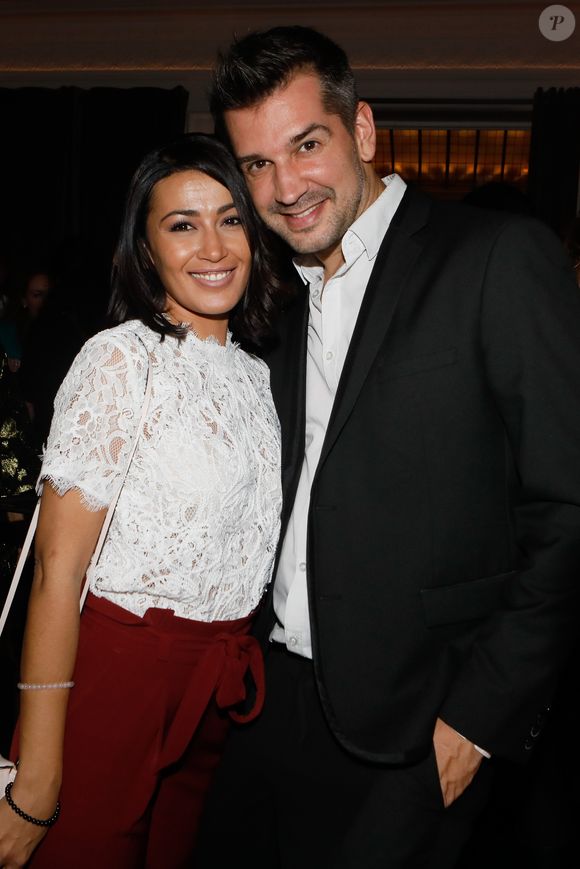 Karima Charni retrouve son collègue de la Star Academy 4 Mathieu Johann - Soirée de lancement du livre "Toujours y croire" de Miss France et Miss Univers 2016 I.Mittenaere à l'hôtel Vernet à Paris, France, le 6 novembre 2018. © CVS/Bestimage