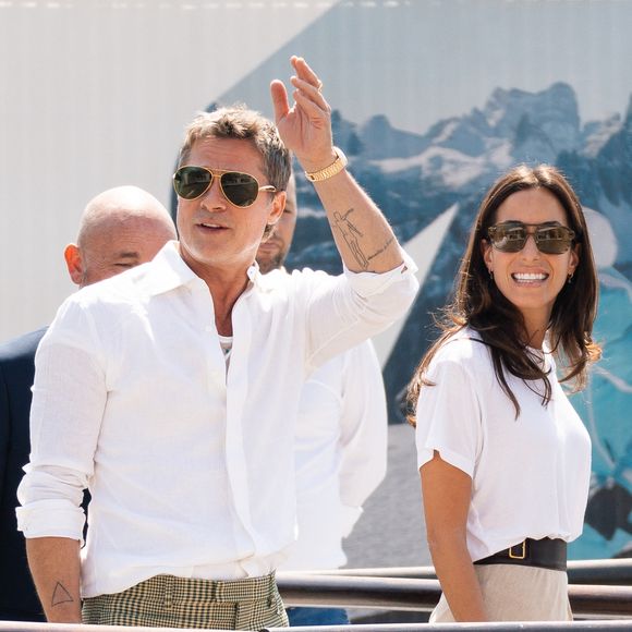 Brad Pitt et sa compagne Ines de Ramon arrivent au 81ème festival international du film de Venise, la Mostra le 31 août 2024.

© Tiziano Da Silva / Bestimage