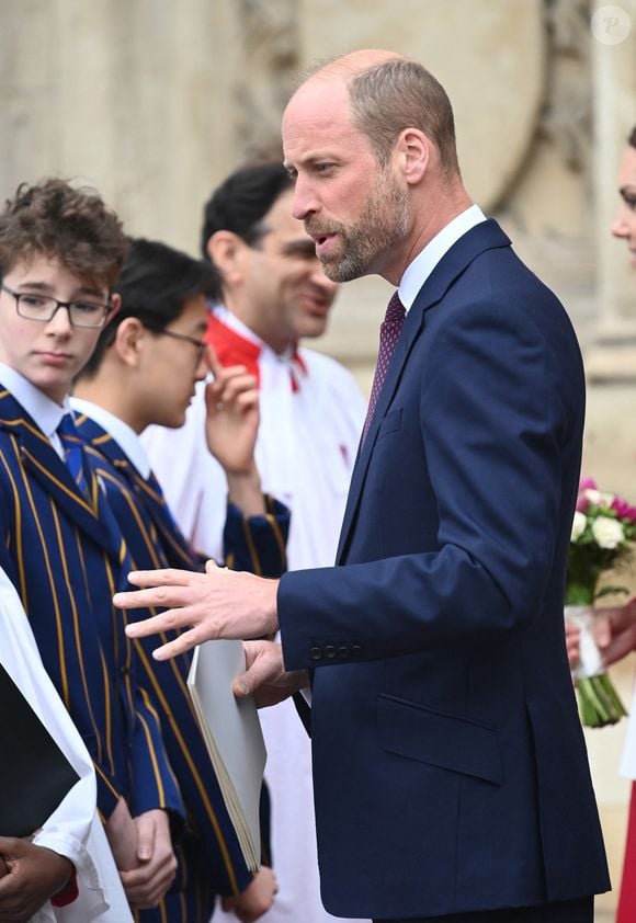 Le prince William, prince de Galles - La famille royale britannique célèbre le 76ème Commonwealth Day à l'abbaye de Westminster à Londres, le 10 mars 2025.