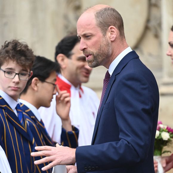 Le prince William, prince de Galles - La famille royale britannique célèbre le 76ème Commonwealth Day à l'abbaye de Westminster à Londres, le 10 mars 2025.