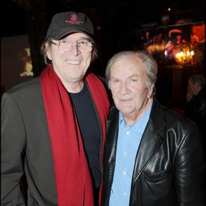 Archives - Jean Marie Poiré et Pierre Mondy - Anniversaire de Françoise Menidrey (agent de comédiens) au Réservoir @RACHID BELLAK / BESTIMAGE