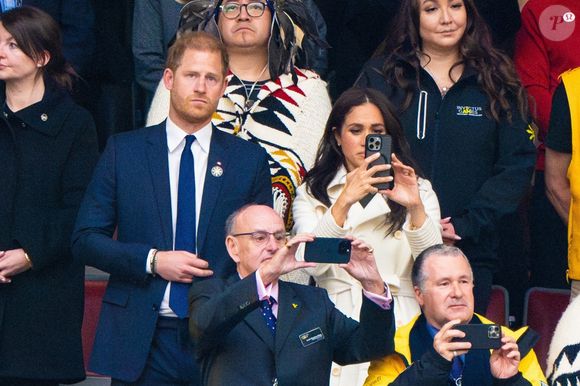 Le prince Harry et Meghan Markle assistent à la cérémonie d'ouverture des "Invictus Games Vancouver Whistler 2025" au Canada le 8 février 2025. Backgrid USA / Bestimage