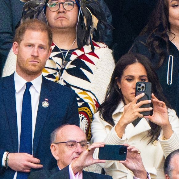 Le prince Harry et Meghan Markle assistent à la cérémonie d'ouverture des "Invictus Games Vancouver Whistler 2025" au Canada le 8 février 2025. Backgrid USA / Bestimage