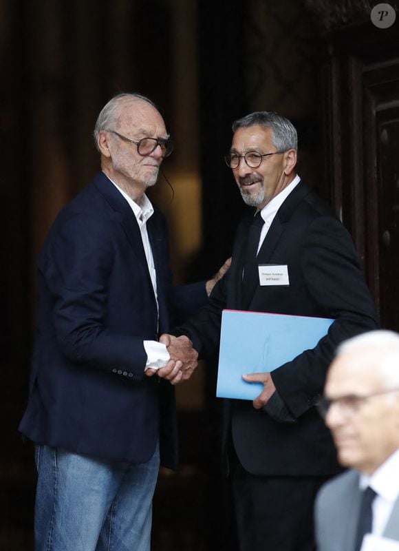 Christian Brincourt - Obsèques de Jean-Paul Belmondo en en l'église Saint-Germain-des-Prés, à Paris le 10 septembre 2021.

© Cyril Moreau / Bestimage