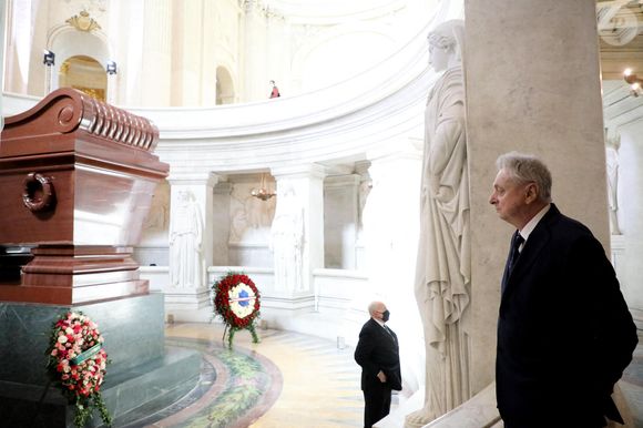 Le prince Joachim Louis Napoléon Murat - Commémoration du bicentenaire de la mort de Napoléon 1er aux Invalides à Paris. Le 5 mai 2021. © AGENCE / BESTIMAGE