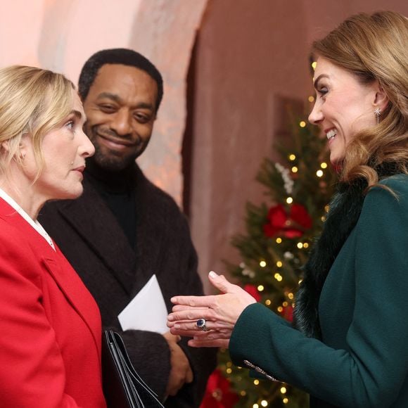 Kate Winslet, Chiwetel Ejiofor et Kate Middleton au concert de chants de Noël "Together at Christmas" à l'abbaye de Westminster, Londres, Royaume-Uni, le 5 décembre 2025. Julien Burton / Bestimage