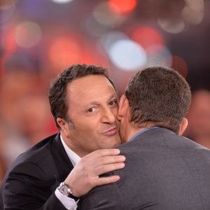 Arthur et Dany Boon lors de l'enregistrement de Vivement Dimanche le 11 février 2014 à Paris, France. Photo by Max Colin/ABACAPRESS.COM