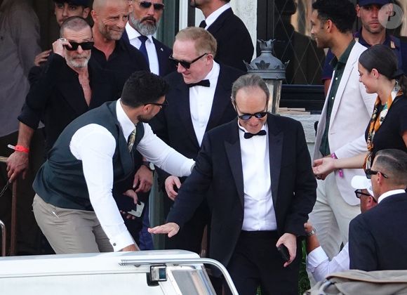 Francois-Henri Pinault et Xavier Niel lors du mariage de Jeff Bezos et Lauren Sanchez à Venise le 27 juin 2025. Backgrid UK / Bestimage