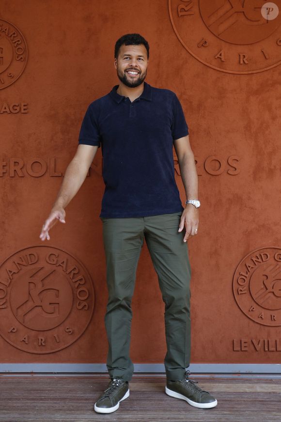 Jo-Wilfried Tsonga au village lors des Internationaux de France de tennis de Roland Garros 2023, à Paris, France, le 8 juin 2023. © Michael Baucher/Panoramic/Bestimage