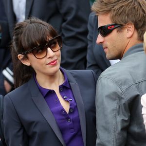 Nolwenn Leroy et Arnaud Clement assistent a Roland Garros le 9 juin 2012 @RINDOFF-JACOVIDES / BESTIMAGE