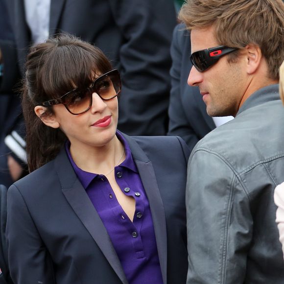 Nolwenn Leroy et Arnaud Clement assistent a Roland Garros le 9 juin 2012 @RINDOFF-JACOVIDES / BESTIMAGE