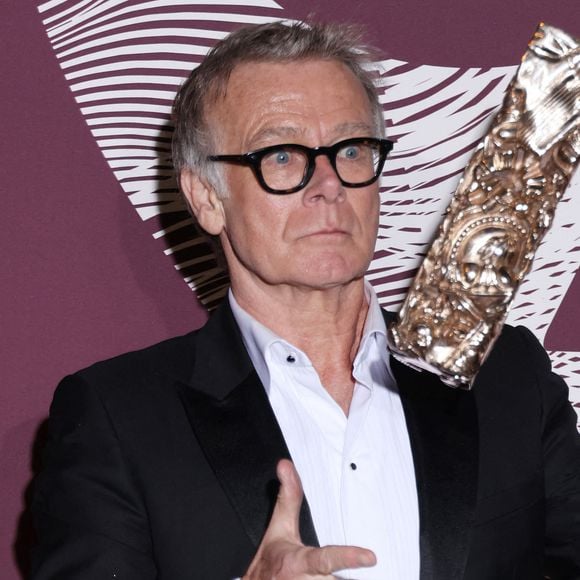 Franck Dubosc (Meilleur scénario original pour Un ours dans le Jura) au photocall du dîner de la 51ème cérémonie des César au Fouquet's à Paris, France, le 27 février 2026. © Denis Guignebourg/Bestimage