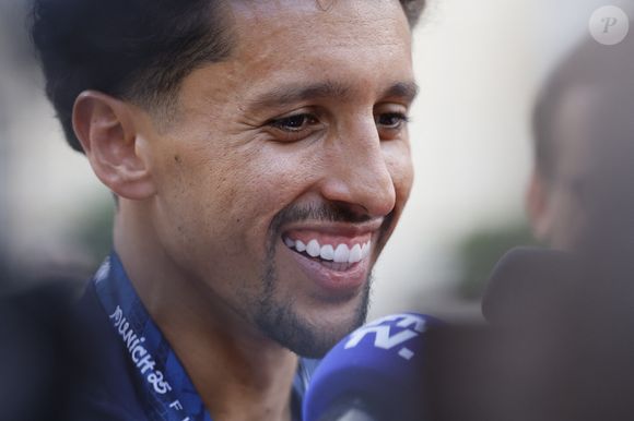 Marquinhos du Paris Saint-Germain lors des célébrations du Paris Saint-Germain au Palais de l'Elysee le 1er juin 2025 à Paris, France. (Photo by Loic Baratoux/Icon Sport/ABACAPRESS.COM)