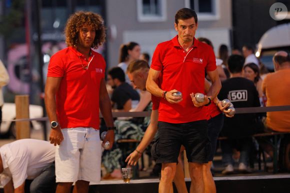 Exclusif - Laurent Maistret (Koh Lanta), Claude Dartois (Koh Lanta) - Dîner des personnalités participant à l'étape du coeur de l'association "Mécénat Chirurgie Cardiaque" (MCC) au restaurant Ninkasi lors du tour de France, St Etienne, France, le 14 juillet 2022. © Christophe Clovis / Bestimage