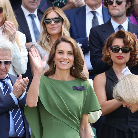 Kate Middleton à Wimbledon, le 12 juillet 2026.

© Mirrorpix / Bestimage