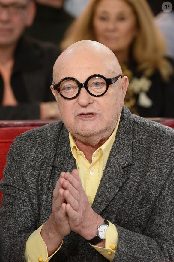 Jean-Pierre Coffe - Enregistrement de l'emission "Vivement dimanche" a Paris le 20 novembre 2013. L'emission sera diffusee le dimanche 24 novembre (AGENCE / BESTIMAGE).