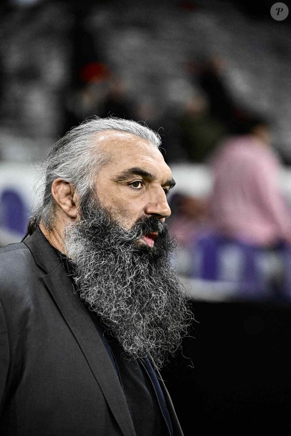 Sebastien Chabal Canal+ - Célébrités lors du Championnat du Top14 entre Toulouse et Toulon (57-5) à Toulouse le 27 octobre 2024. Thierry Breton / Panoramic / Bestimage