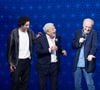 Exclusif - Laurent Ruquier, Max Boublil, Enrico Macias, Philippe Geluck, Faustine Bollaert pour les surprises de l'enregistrement de l'émission "La Boîte à secrets", présentée par F.Bollaert et diffusée le 16 octobre sur France 3, à Paris, France, le 29 septembre 2026. © Cyril Moreau/Bestimage