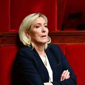 Marine Le Pen - Débat avant le vote d'une motion de censure contre l'article 49.3 du Premier ministre F.Bayrou, le 5 février 2025 à l'Assemblée nationale à Paris. © Christian Liewig / Bestimage