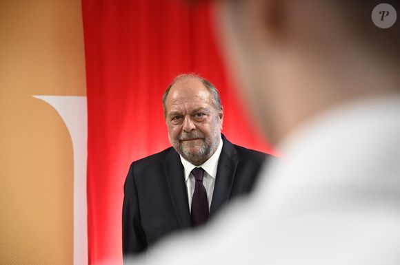 Eric Dupond-Moretti est à Saint-Just (Hérault) à l'occasion du premier anniversaire de la loi qui a simplifié la procédure pour changer de nom le 15 juin 2023.

© Valentina Claret / Panoramic / Bestimage